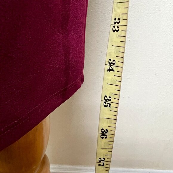 City Studio Junior's Rhinestone-Trim Bodycon Dress Sz 5/6 in Red Burgundy - Picture 11 of 12